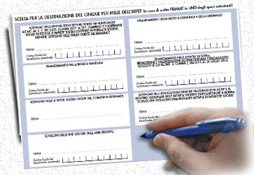 Modulo per la scelta del 5 per mille